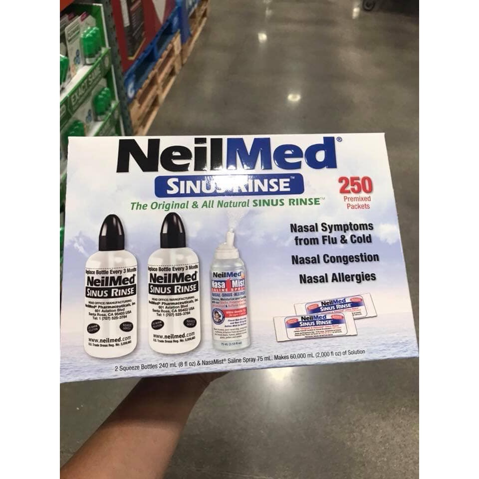 SÉT NƯỚC MUỐI RỬA MŨI NEILMED