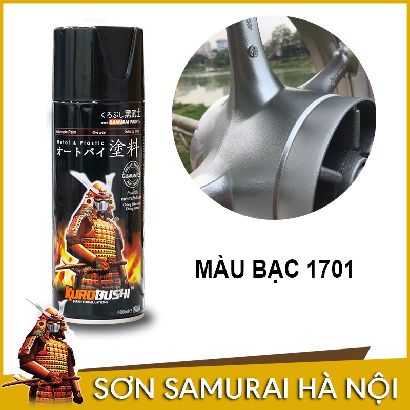 Chai Sơn Samurai Màu Bạc Ánh Kim 1701