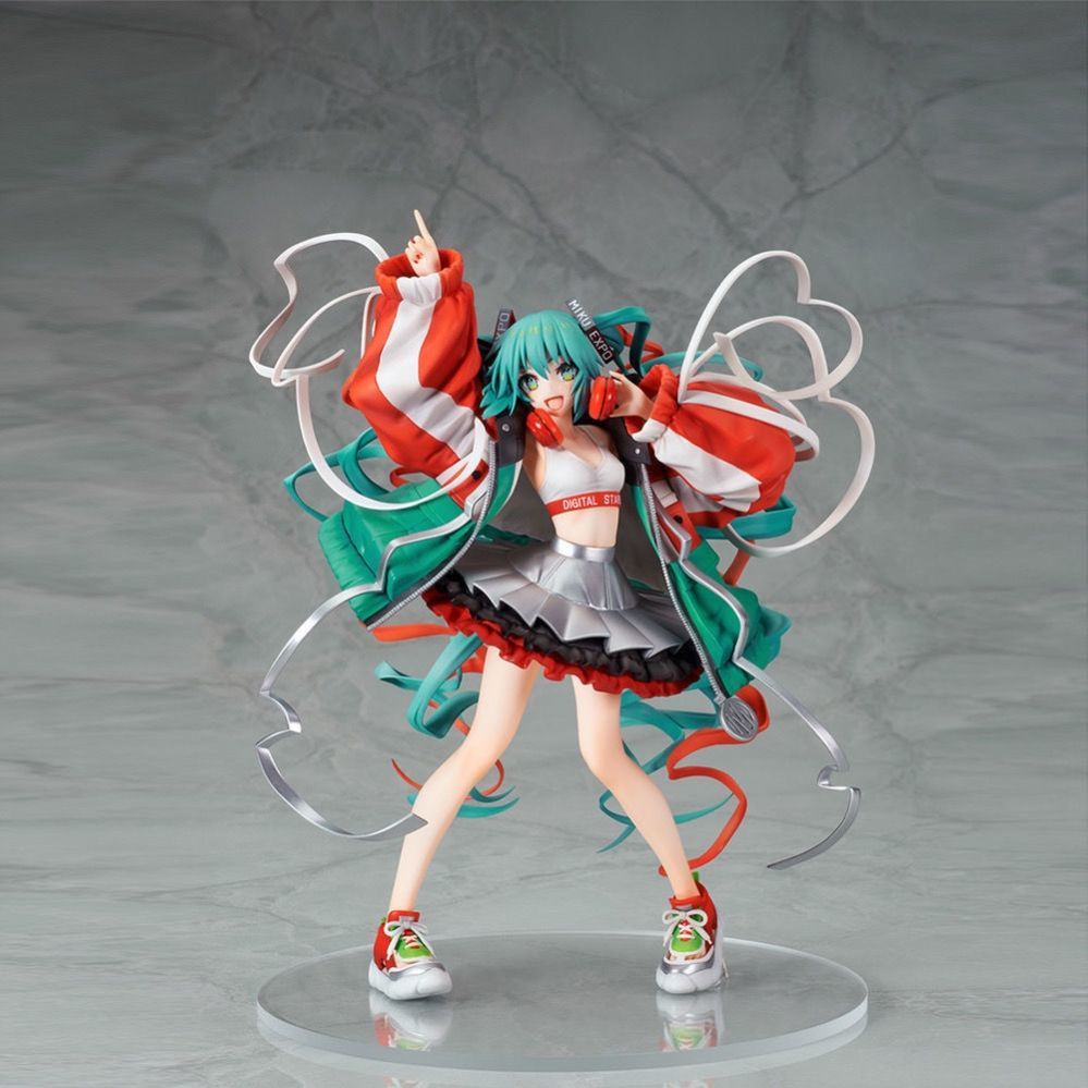 Mô Hình Búp Bê Hatsune Miku Tóc Dài Dùng Trang Trí Tiểu Cảnh