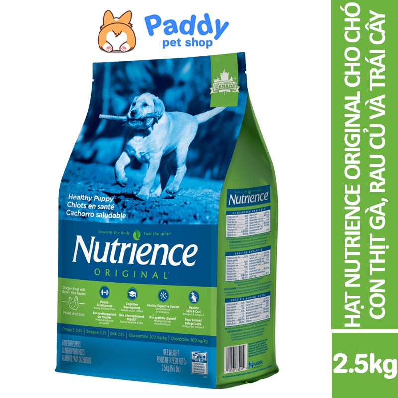 Hạt Nutrience Original Puppy Cho Chó Con - Gà &amp; Rau Củ Quả