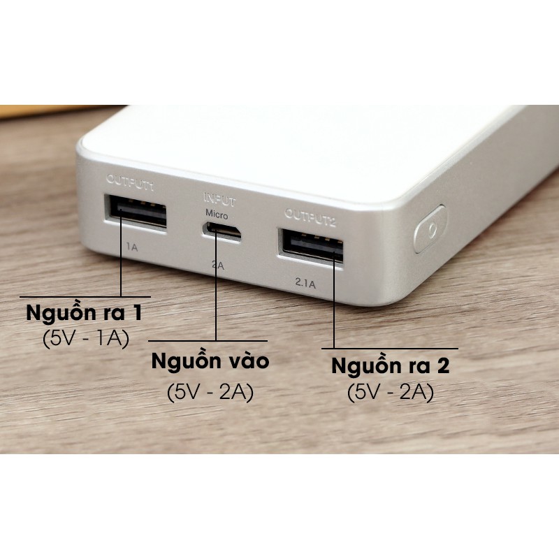 Sạc Dự Phòng AVA 7.500 mAh AVA Cat 3S_Hàng Chính Hãng