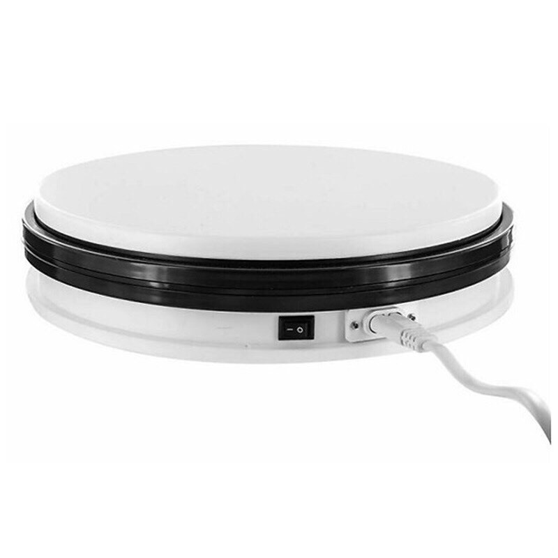 Bàn xoay 360 độ trưng bày sản phẩm,bàn quay điện chụp ảnh sản phẩm,làm bánh kem loại 25cm chịu lực 5kg -15kg -dc2145