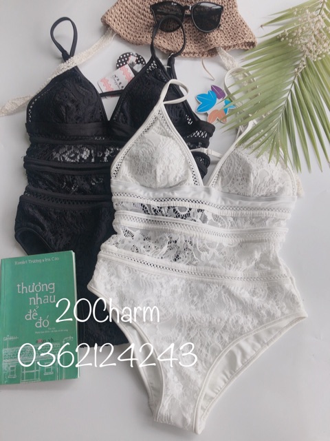 Bikini ren 1 mảnh _ bộ đồ bơi tắm biển nữ một mảnh ?20Charm💦 | BigBuy360 - bigbuy360.vn