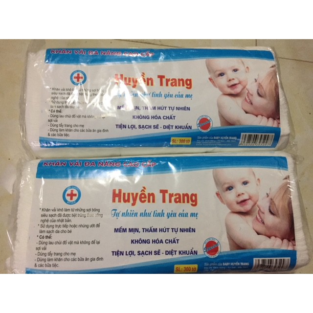 Khăn vải khô đa năng Huyền Trang 300number loại đẹp - [Sỉ tận gốc]