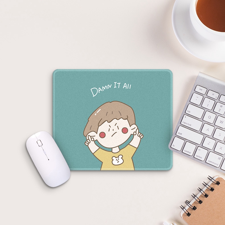 Miếng Lót Chuột Cỡ Nhỏ Họa Tiết Mèo Hoạt Hình Dễ Thương Bắt Mắt