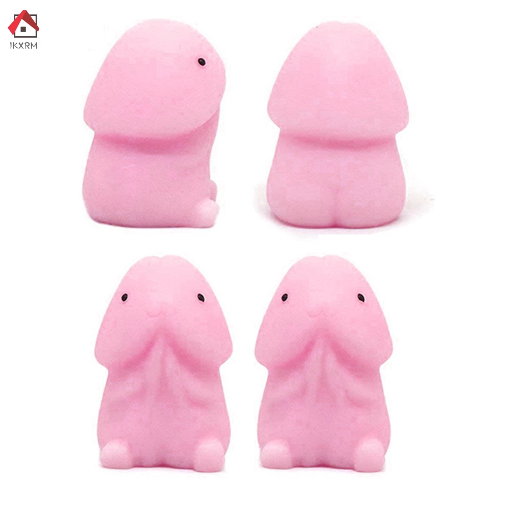 IKXRM 1/4/6/8/10pcs Small Mochi Ding Ding Focus Squeeze Toys Fool Joke Anti Pressure Gift