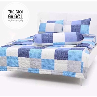 Bộ Drap +Mền {5 món }Cotton 100% Thắng Lợi chính hãng IN LOGO THẮNG LỢI