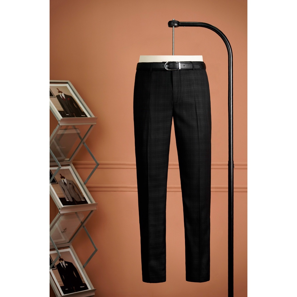 QUẦN ÂU NAM ADAM STORE ĐEN KẺ Q247