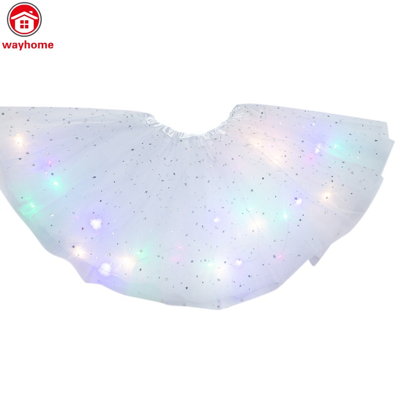 Chân váy công chúa có đèn led phát sáng