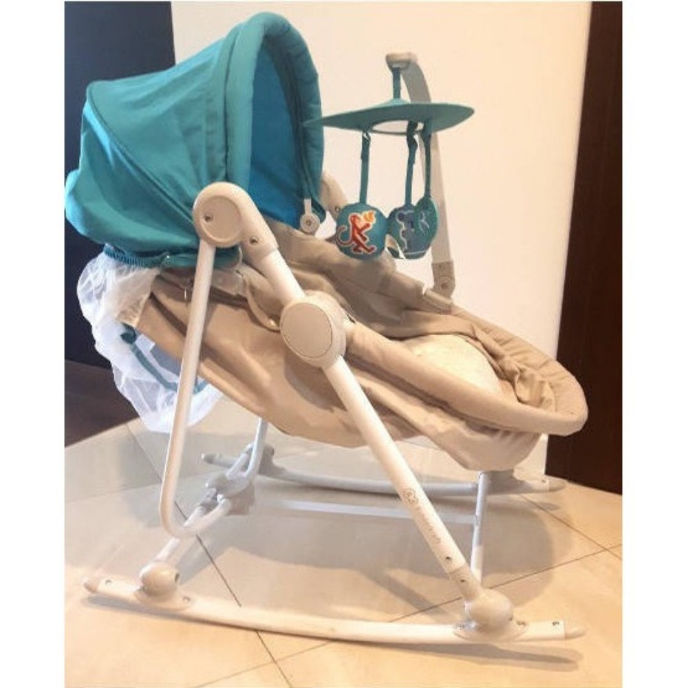 Ghế nôi đa năng Kinderkraft Unimo 5in1 cho bé sơ sinh đến 18kg - Ghế rung, nôi cũi lắc Gấp gọn