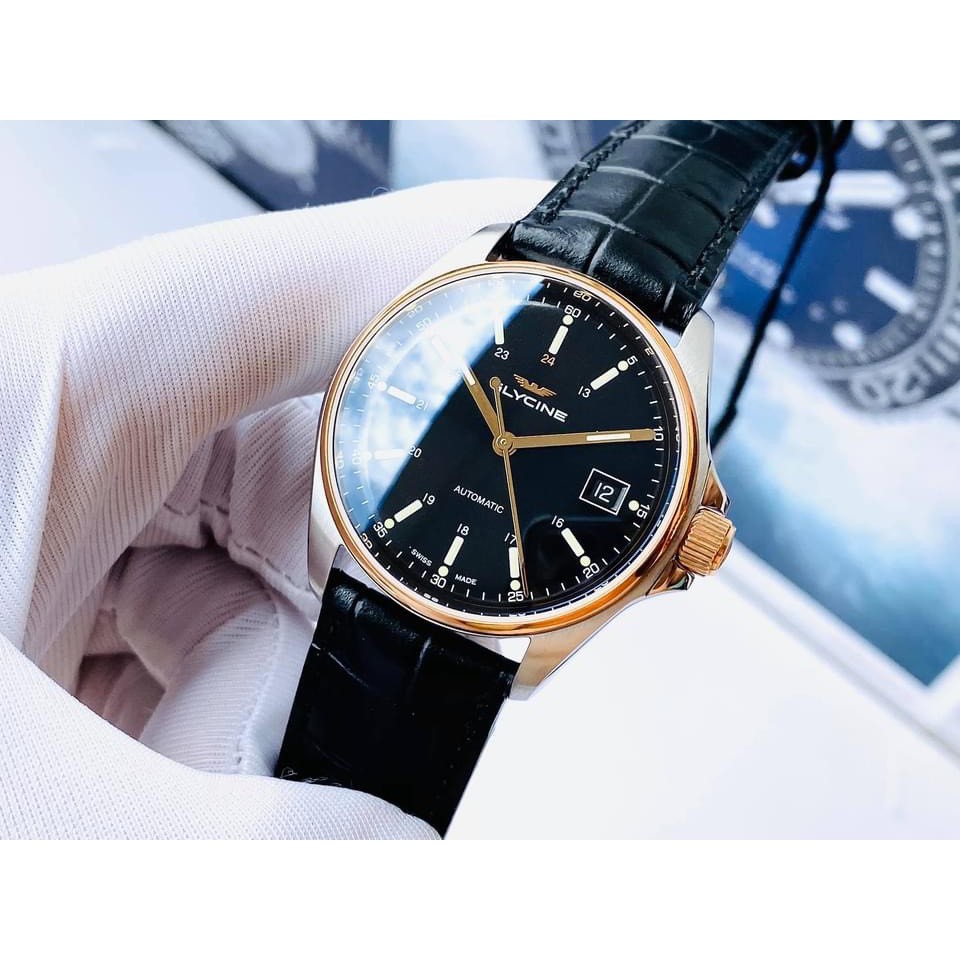 Đồng hồ - Nam - Glycine SWISS MADE - 3916.393.LBK9 | BigBuy360 - bigbuy360.vn