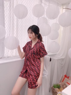 Bộ lụa satin cao cấp mặc nhà nữ The Jume