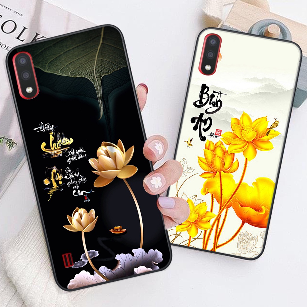 Ốp lưng Samsung Galaxy A01 in hình chữ tài chữ lộc, Cha Mẹ, bình an SIÊU ĐẸP