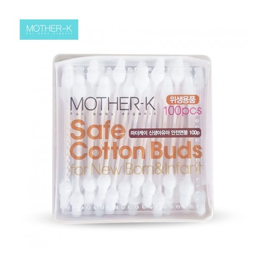 Tăm bông sơ sinh cao cấp 1 đầu xoắn Mother - K