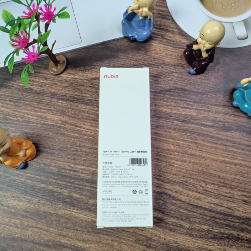 Cáp sạc Type C To Type C/Lighting 3A dài 1m2 Nubia