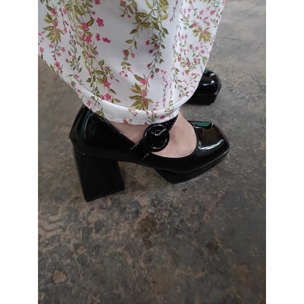 ( SẴN LẺ SIZE - IB SHOP TRƯỚC  B12 _ Giày lolita cao gót mũi vuông kiểu dáng trẻ trung , năng động