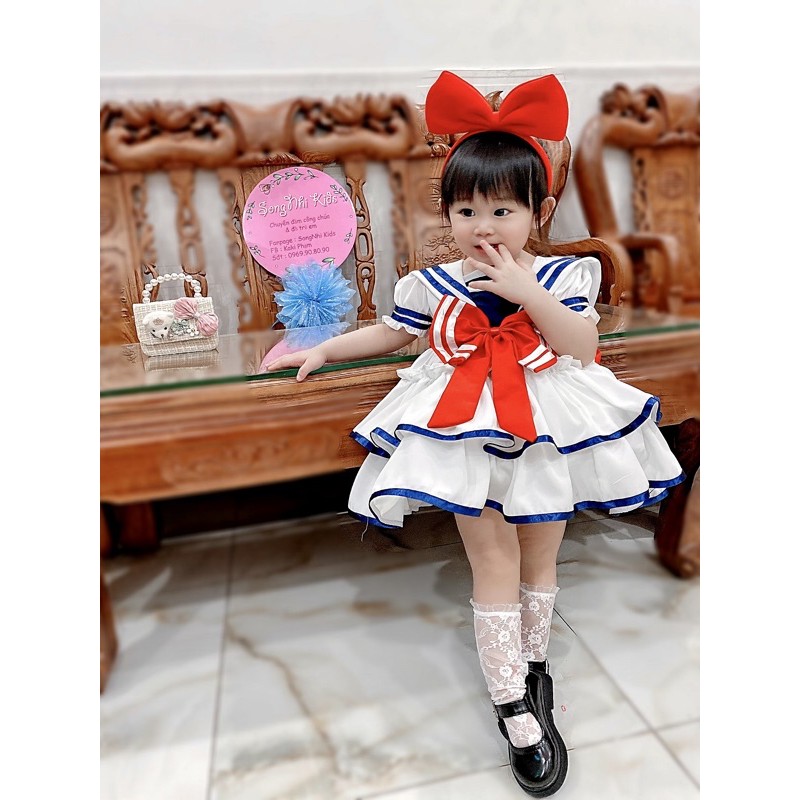 đầm thuỷ thủ thiết kế cho bé gái
