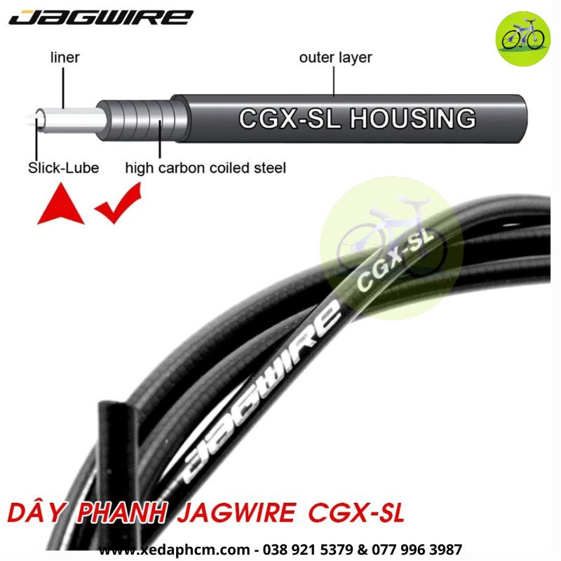 Vỏ dây đề, dây phanh xe đạp JAGWIRE