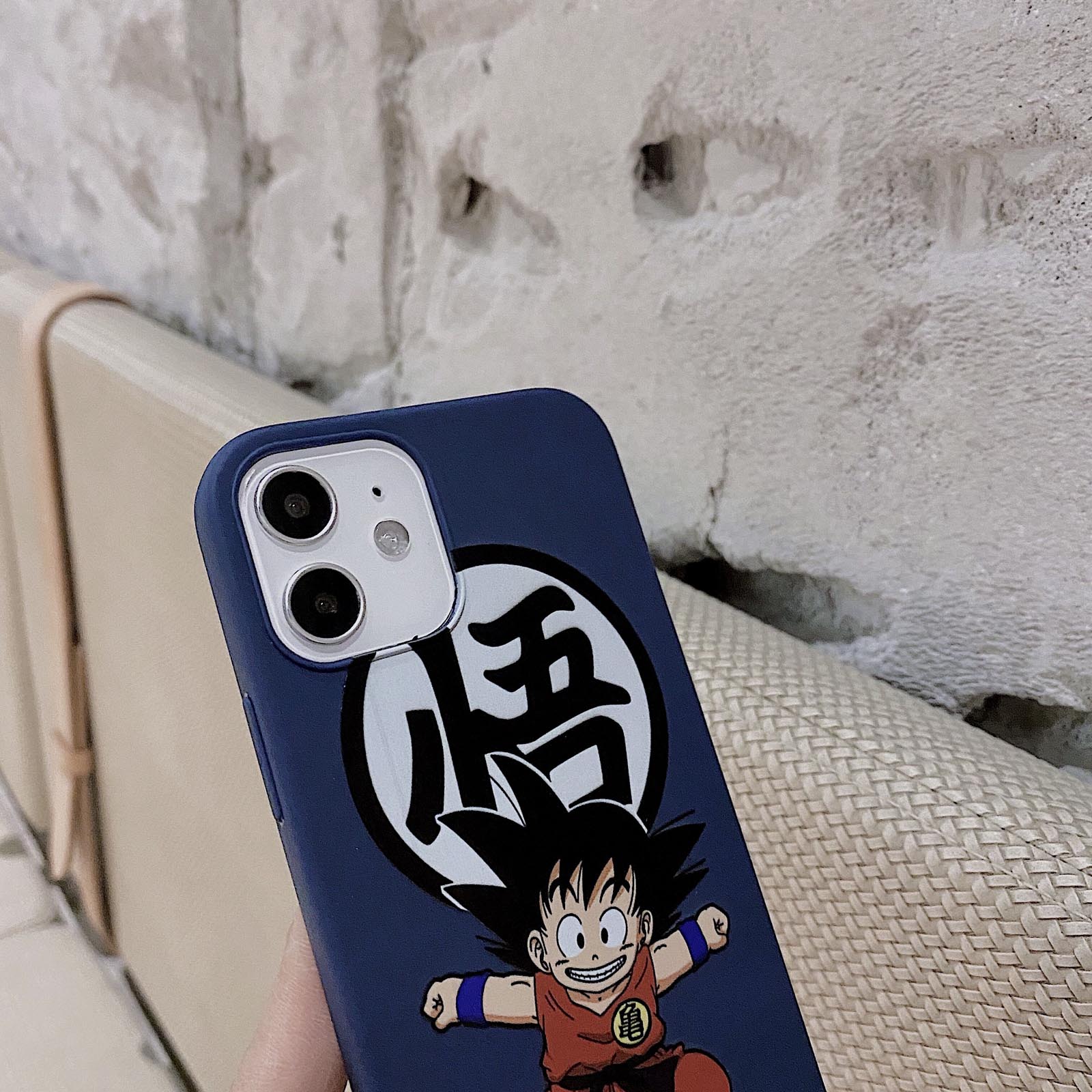 Ốp Lưng Silicone Màu Xanh Dương Hình Son Goku Cho Iphone 12 Mini 11 Pro Xs Max X Xr 7 8 Plus Se 2020 12 Pro Max 6.7