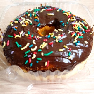 Bánh donut Socola rắc cốm cute