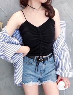 ÁO HAI DÂY RÚT GIỮA  ( co hinh chup)