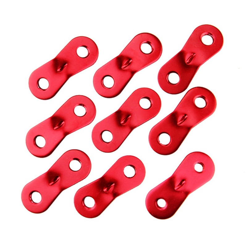 Bộ 10 Móc Khóa Dây Lều Trại Bằng Hợp Kim Nhôm Chống Trượt Tiện Dụng