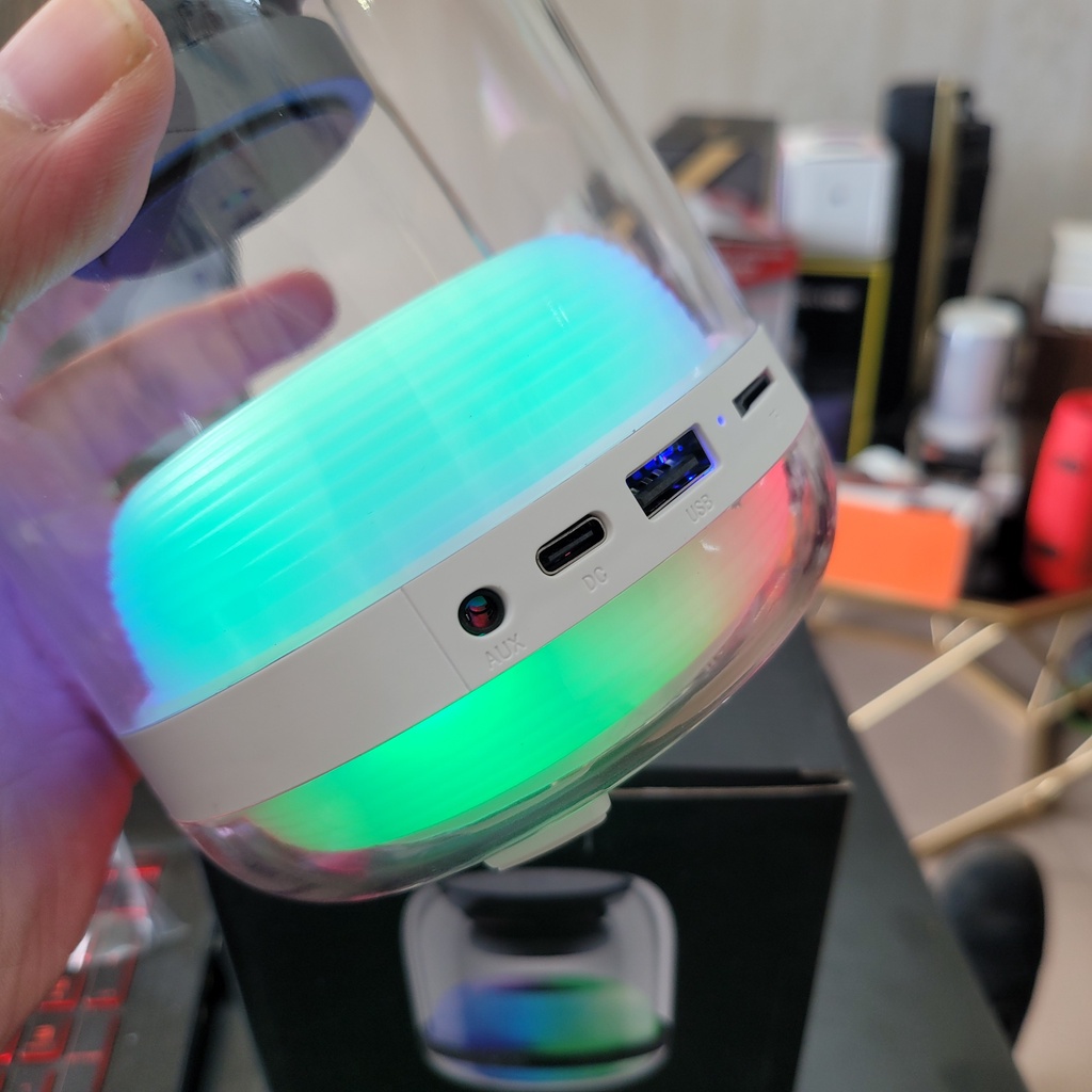 Loa bluetooth led tròn L30 trầm không dây, bass êm, âm thanh hay, pin cực lâu