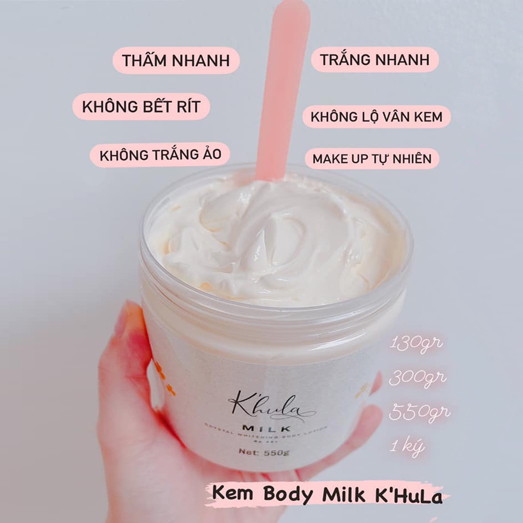 [2 HỘP 550G] - Kem trắng da Body Milk ủ trắng body, kem make up body nhẹ nhàng giá sỉ