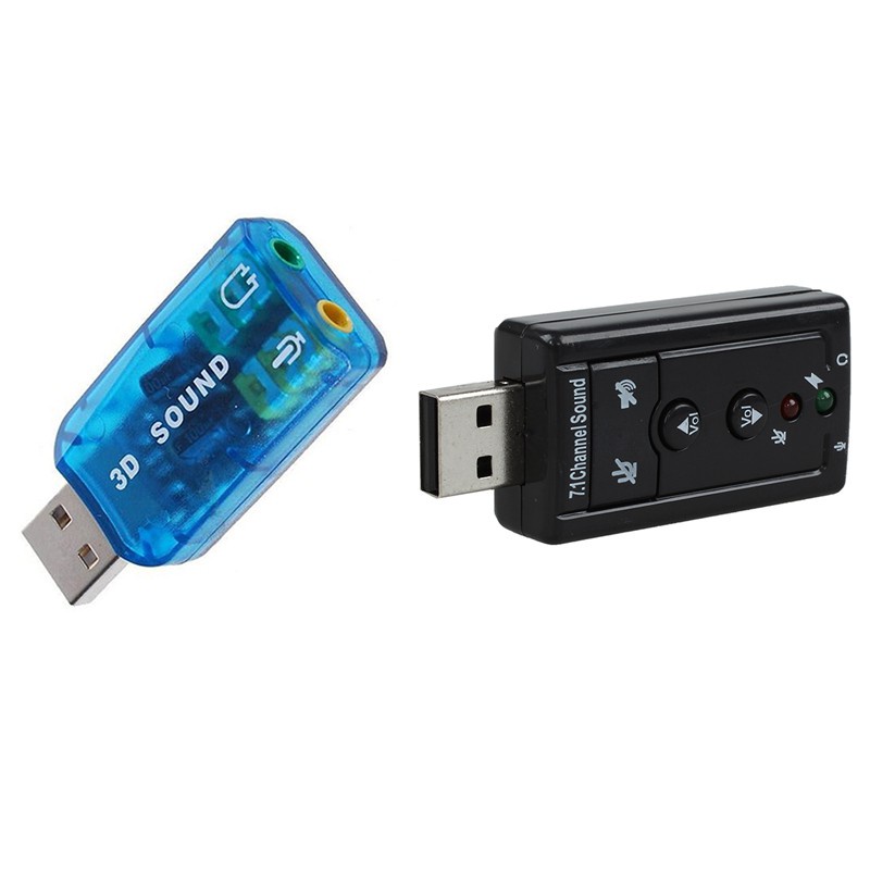 Set 2 Đầu Chuyển Đổi Thẻ Âm Thanh 7.1 (Windows 7 Usb 2.0 & Usb 5.1)