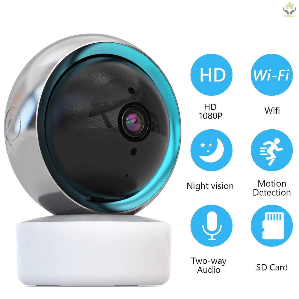 Indoor Home Security Camera 1080P HD Wireless WiFi Surveillance Camera with Night Vision,Motion Detection,Remote Access,Two-way Audio