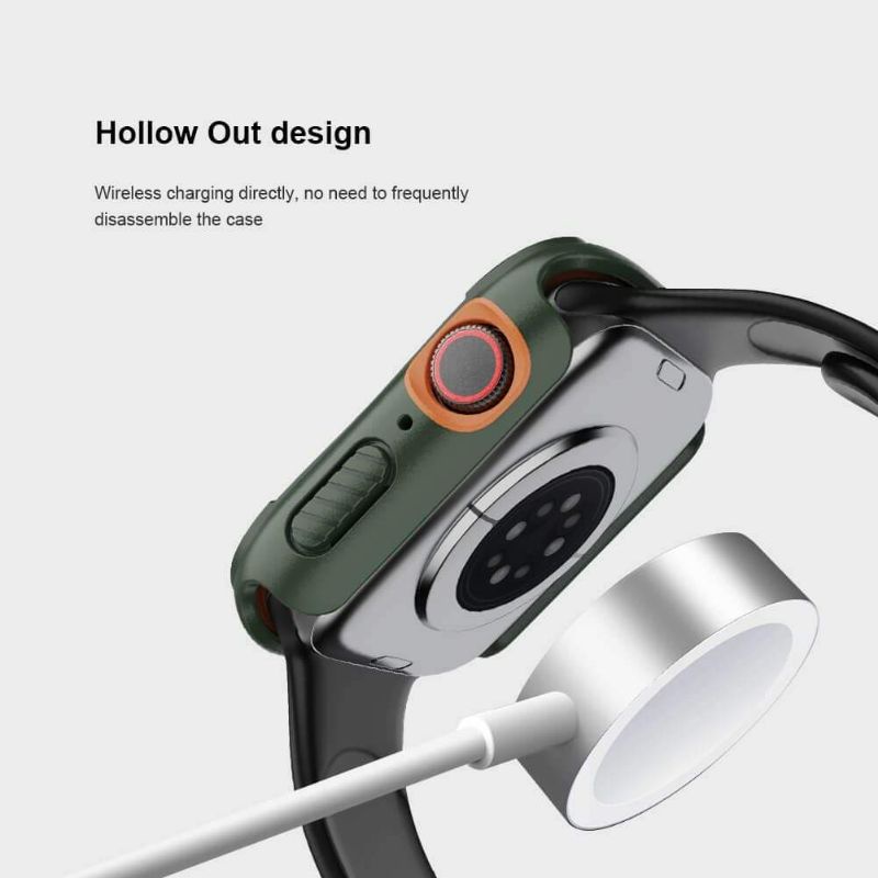 Nillkin CrashBumper case cho Apple Watch 40mm, 44mm Series 4,5,6,SE . Ốp bảo vệ Apple Watch chính hãng cao cấp