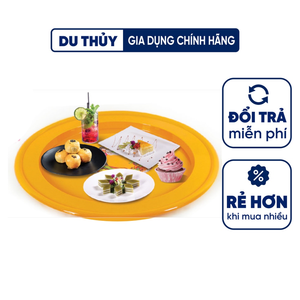 Mâm nhựa tròn lớn 50 cm nhựa Tý Liên dùng đựng cơm bưng nước - MÂM NHỰA TRÒN TÝ LIÊN