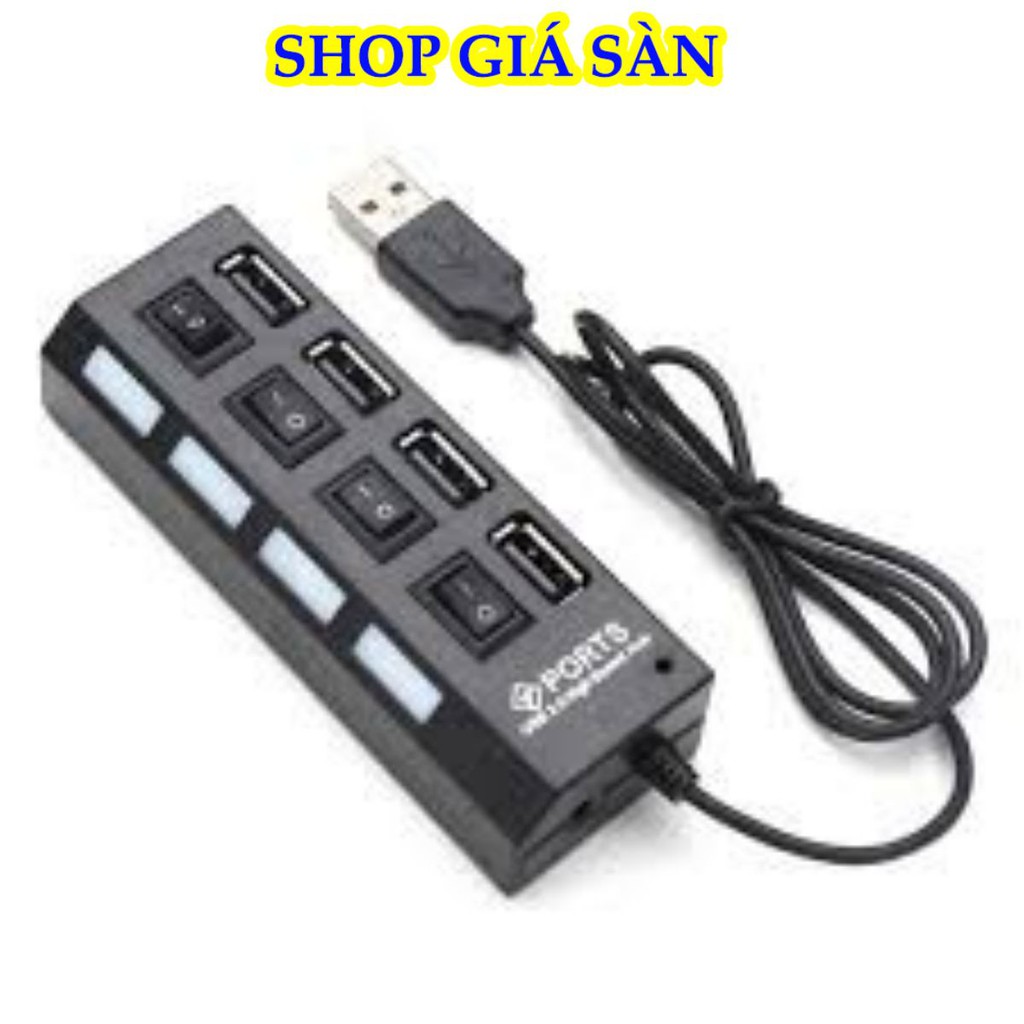 [Freeship] Ổ Chia Cổng USB, Hub Usb 1 Ra 4 Cổng Usb