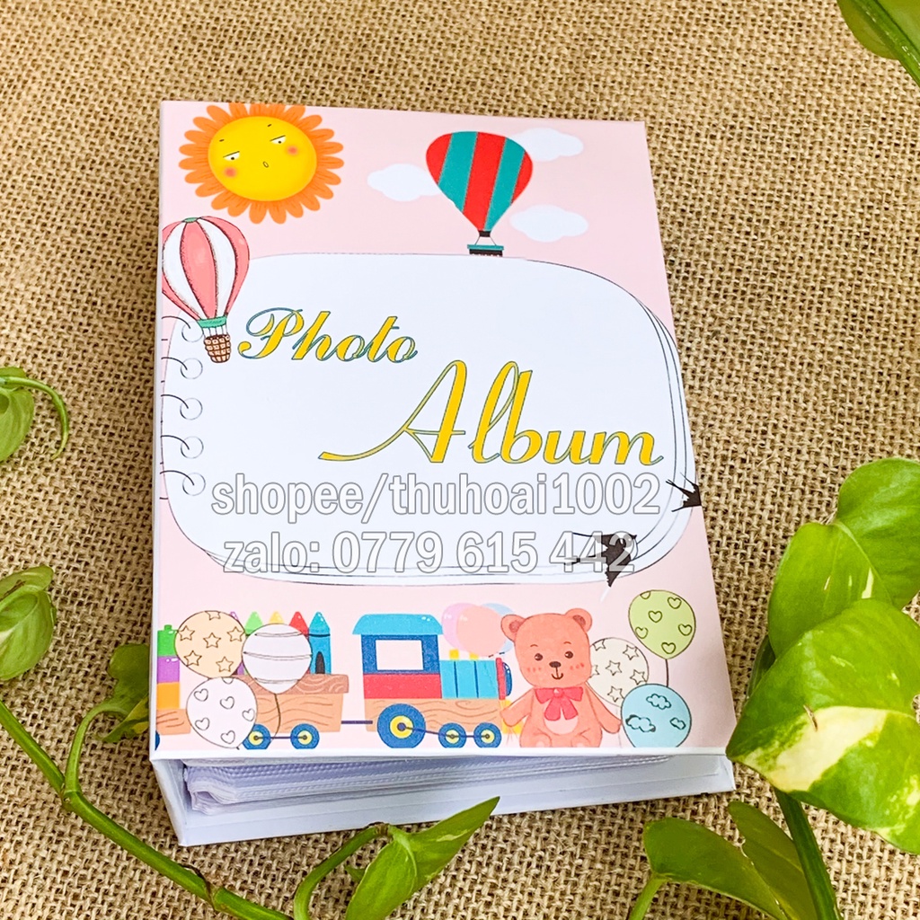 Album bìa giấy cứng, đựng 200 ảnh 6x9