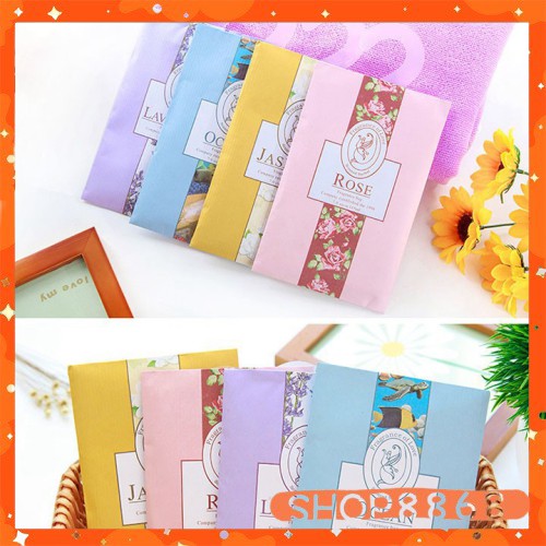 Túi Thơm Có Móc Treo Hương Thảo Mộc, Tự Nhiên Để Giày Dép, Tủ Quần Áo, Túi Ví - shop8868