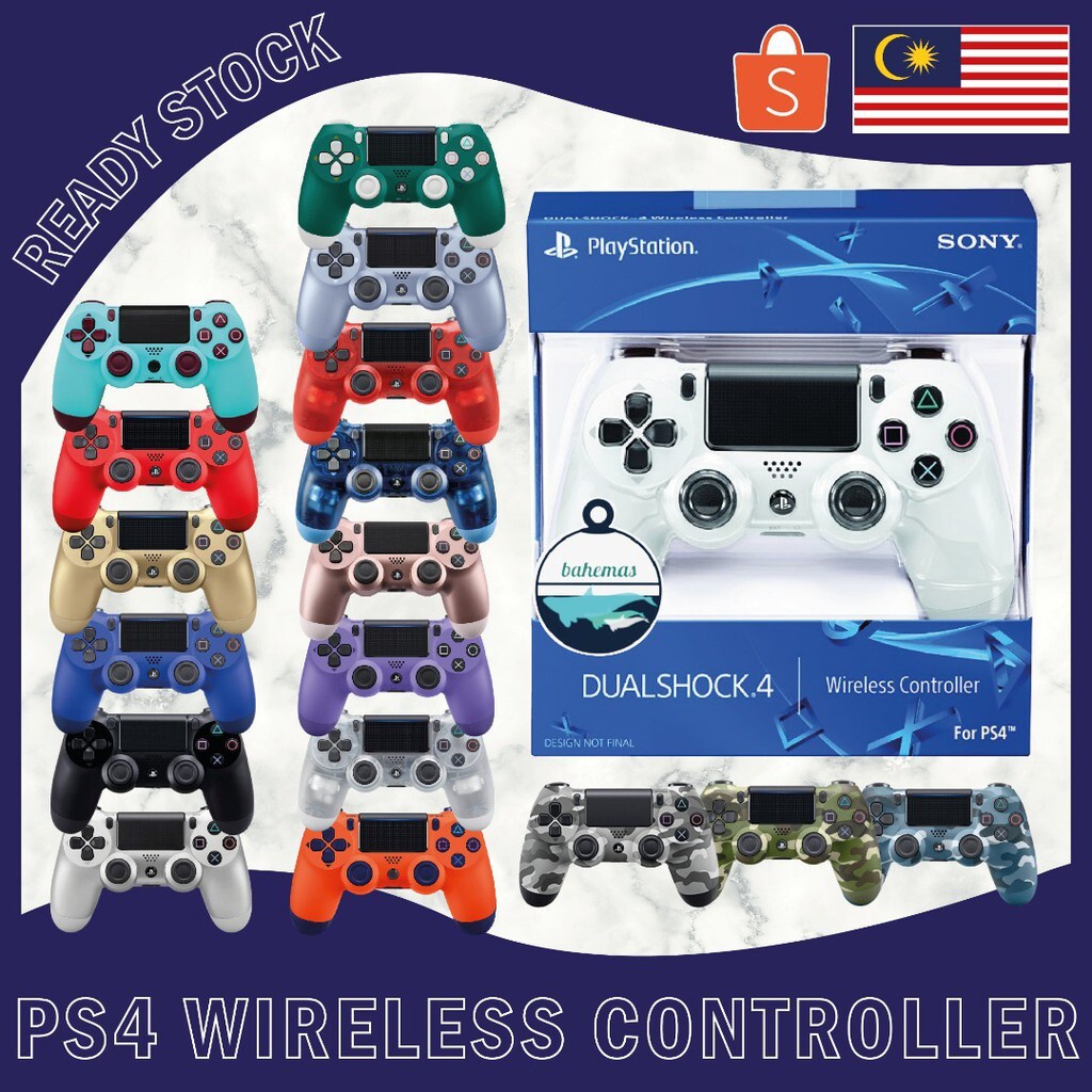 PLAYSTATION DATA FROG Tay Cầm Chơi Game Bluetooth Không Dây 4.0 Cho Ps4 / Pc / Win7 / 8 / 10 / Android