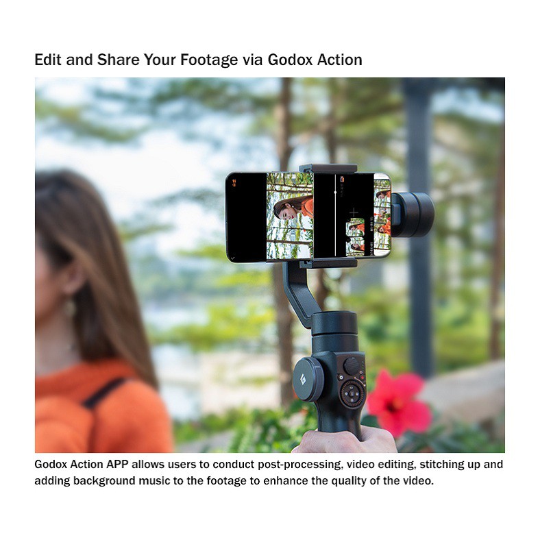 Tay cầm chống rung Gimbal Smartphone godox ZP1 Minh Đức | BigBuy360 - bigbuy360.vn