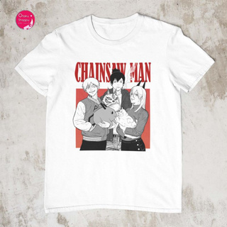 (SALE HOT)Áo thun thời trang nam in hình Anime TShirt Chainsaw Man Manga cực chất
