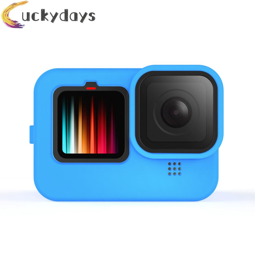 Vỏ bảo vệ bằng silicon màu đen kèm nắp ống kính cho GoPro Hero 9
 | BigBuy360 - bigbuy360.vn