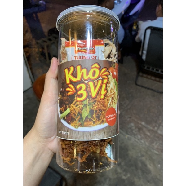 Khô Mix Mực Gà Heo 3 vị 300g - Ăn Vặt 492
