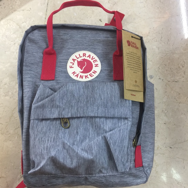 Balo Kipling cỡ vừa có sẵn màu xám