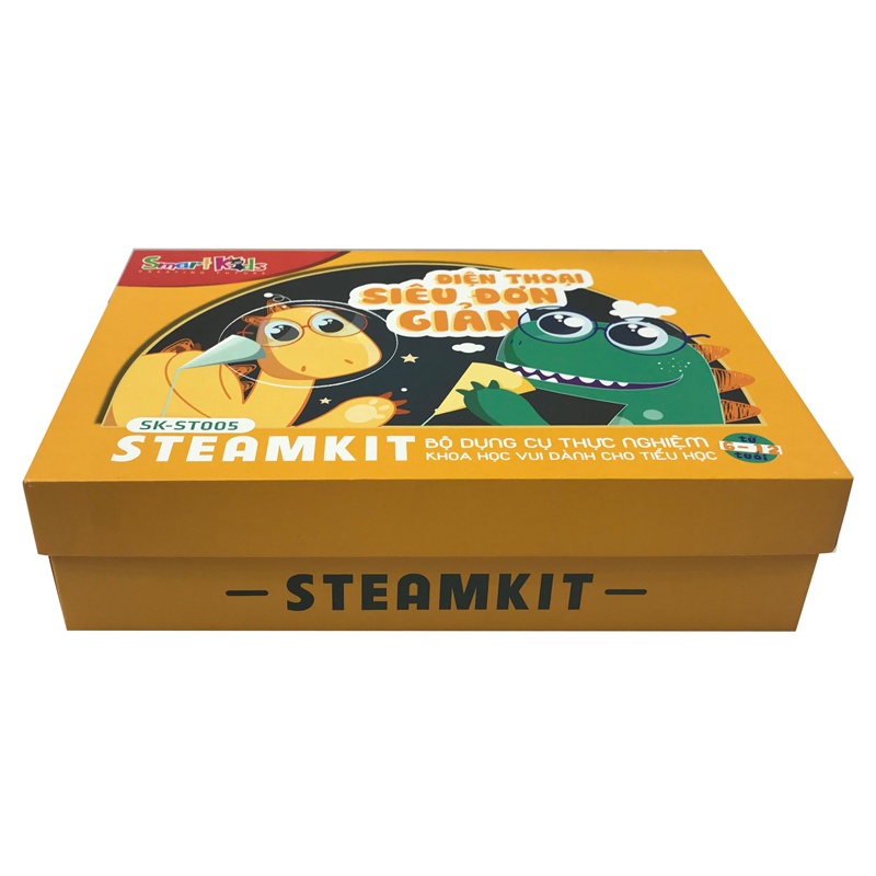 Bộ Dụng Cụ Thực Hành Khoa Học Vui Steam Kit -Smart Kids - SK-ST005 - Điện Thoại Siêu Đơn Giản - 8935276424866