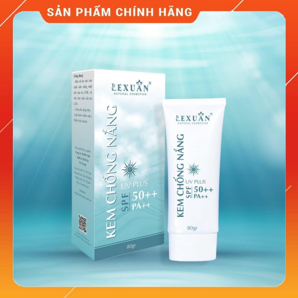 KEM CHỐNG NẮNG UV PLUS CAO CẤP LÊ XUÂN ❤️FREESHIP❤️Dưỡng da, Chống tia cực tím, Chống tia UVA,UVB chỉ số SPF 50++PA++ | BigBuy360 - bigbuy360.vn