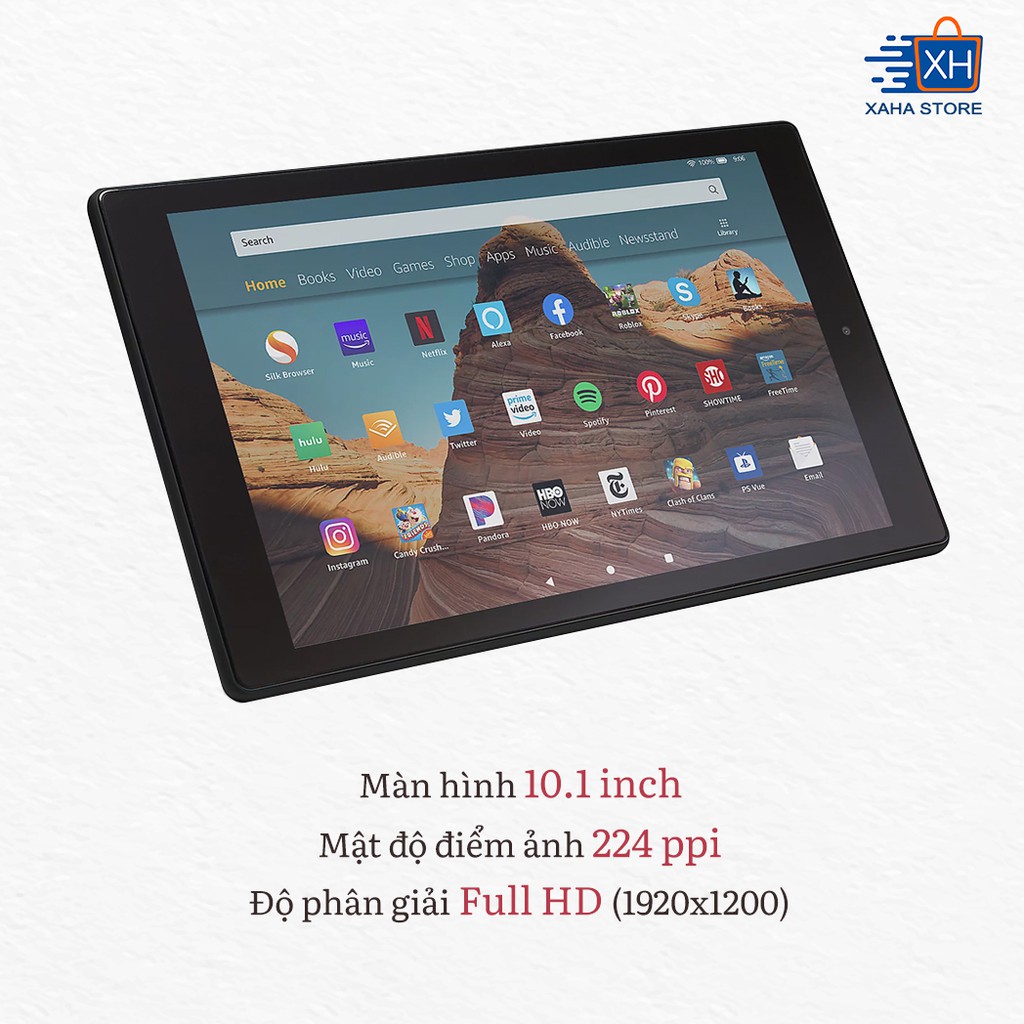 Máy tính bảng Kindle Fire HD 10 - 2019 - 9th generation - dung lượng 32GB/64GB - Chính hãng Amazon | WebRaoVat - webraovat.net.vn