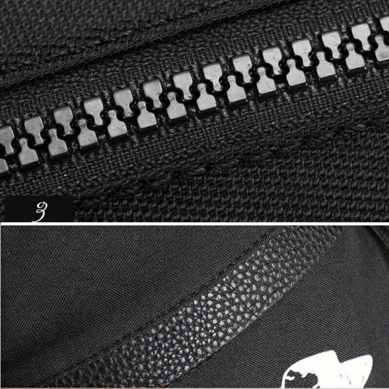 Túi đeo chéo một quai thời trang kiểu dáng quân đội (đen)208128
