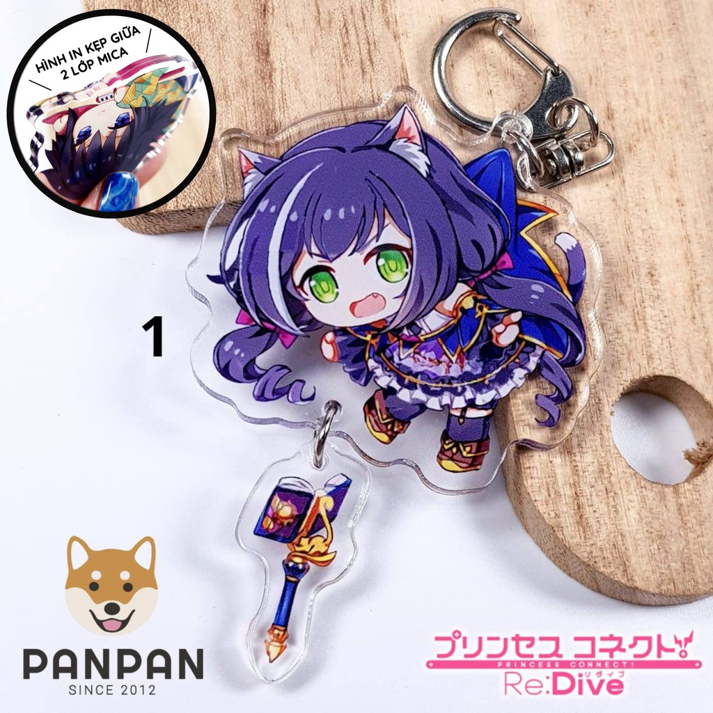 Móc khóa Anime DELUXE Princess Connect! Re:Dive TREO/NẰM (6cm)