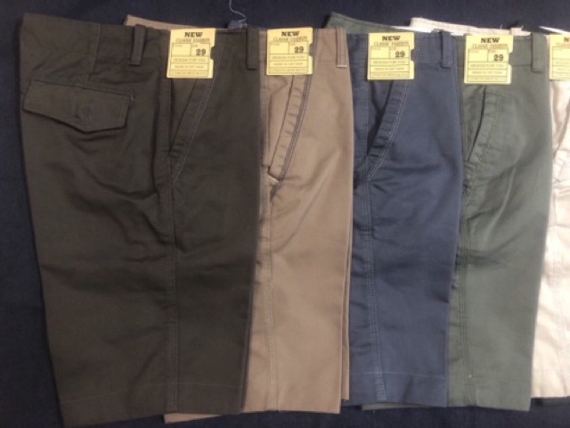 Quần Short Kaki Nam Trung Niên 5 Màu Chất Cotton Cao Cấp Mềm Mại.