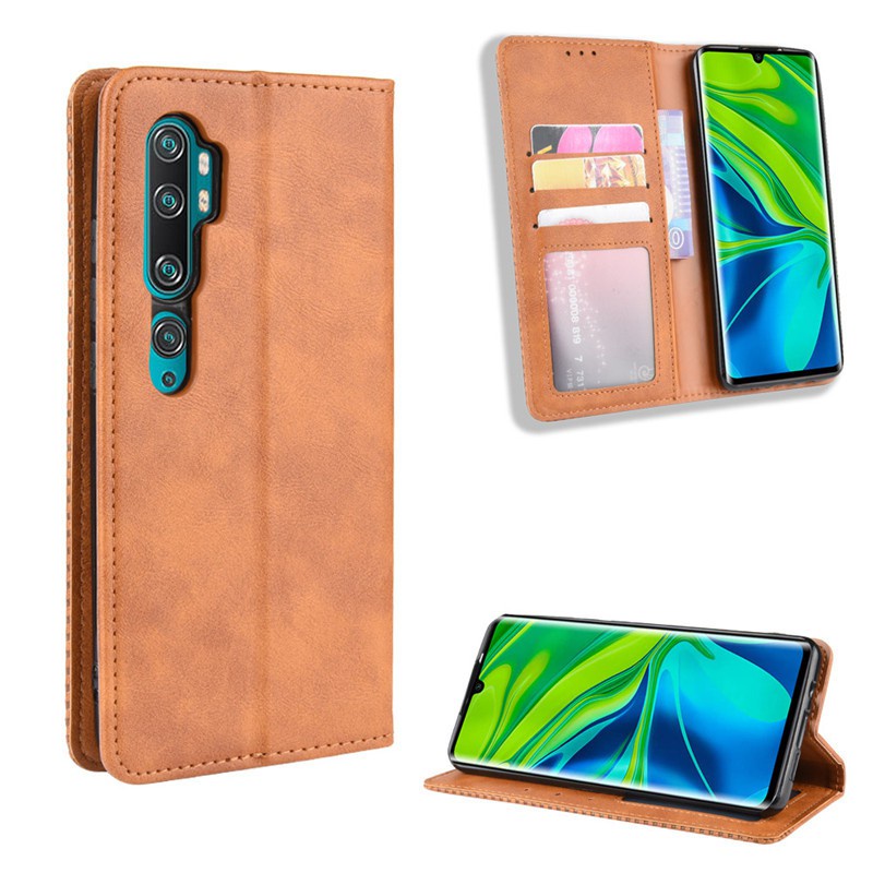 Bao da dạng ví Xiaomi Mi 11 5G, Mi 10T Pro 5G, Mi Note 10 Lite, Mi Note 10, Mi Note 10 Pro ngăn đựng thẻ tiền