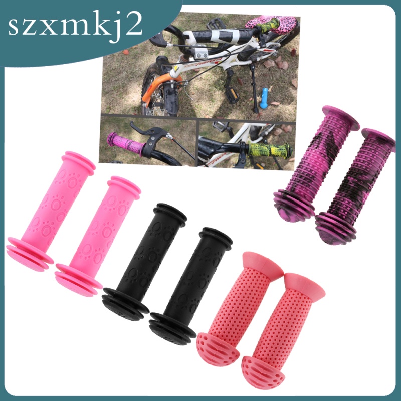 Vỏ Bọc Tay Lái Xe Đạp Trẻ Em Bằng Cao Su Chống Trượt Màu Đen szxmkj2