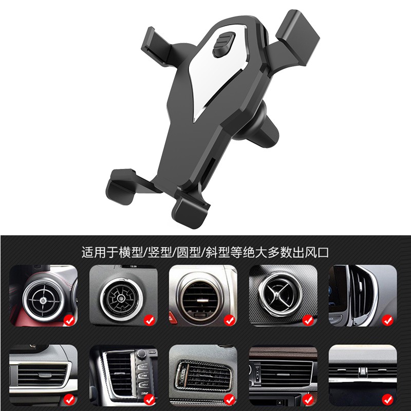 Giá Đỡ Điện Thoại Hình Nút Điều Hòa Xe Hơi